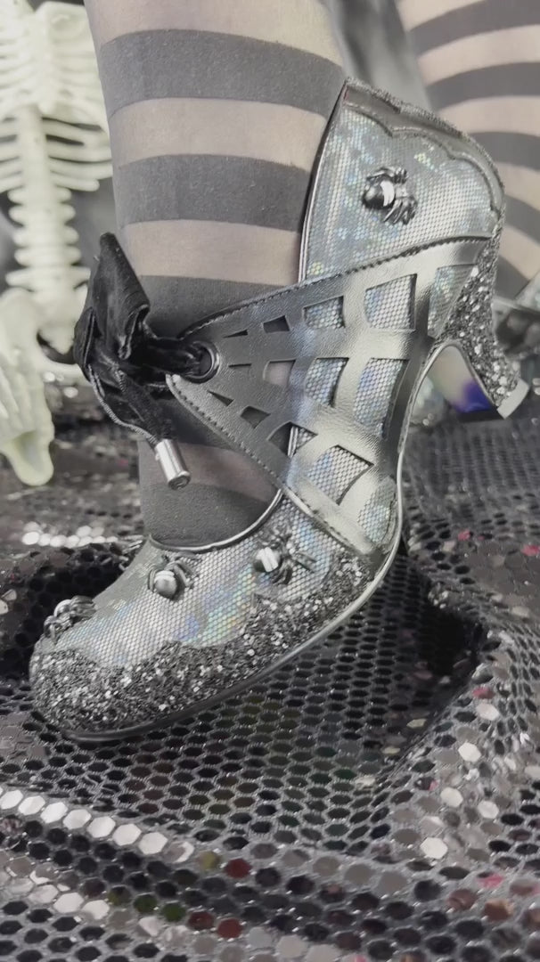 Irregular choice silver store shoes