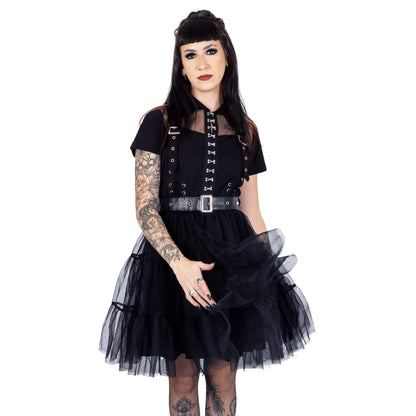 Vixxsin Raven Tutu Shirt Dress