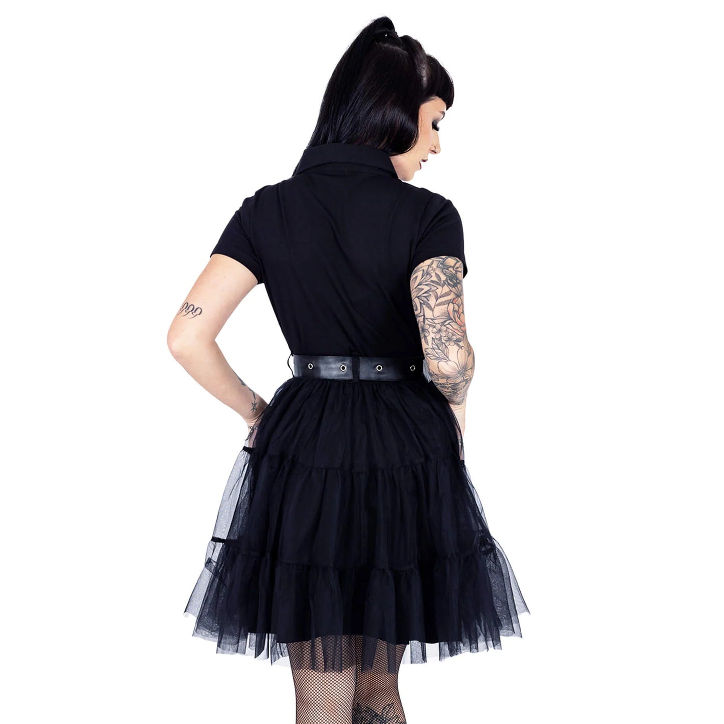 Vixxsin Raven Tutu Shirt Dress