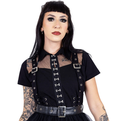 Vixxsin Raven Tutu Shirt Dress