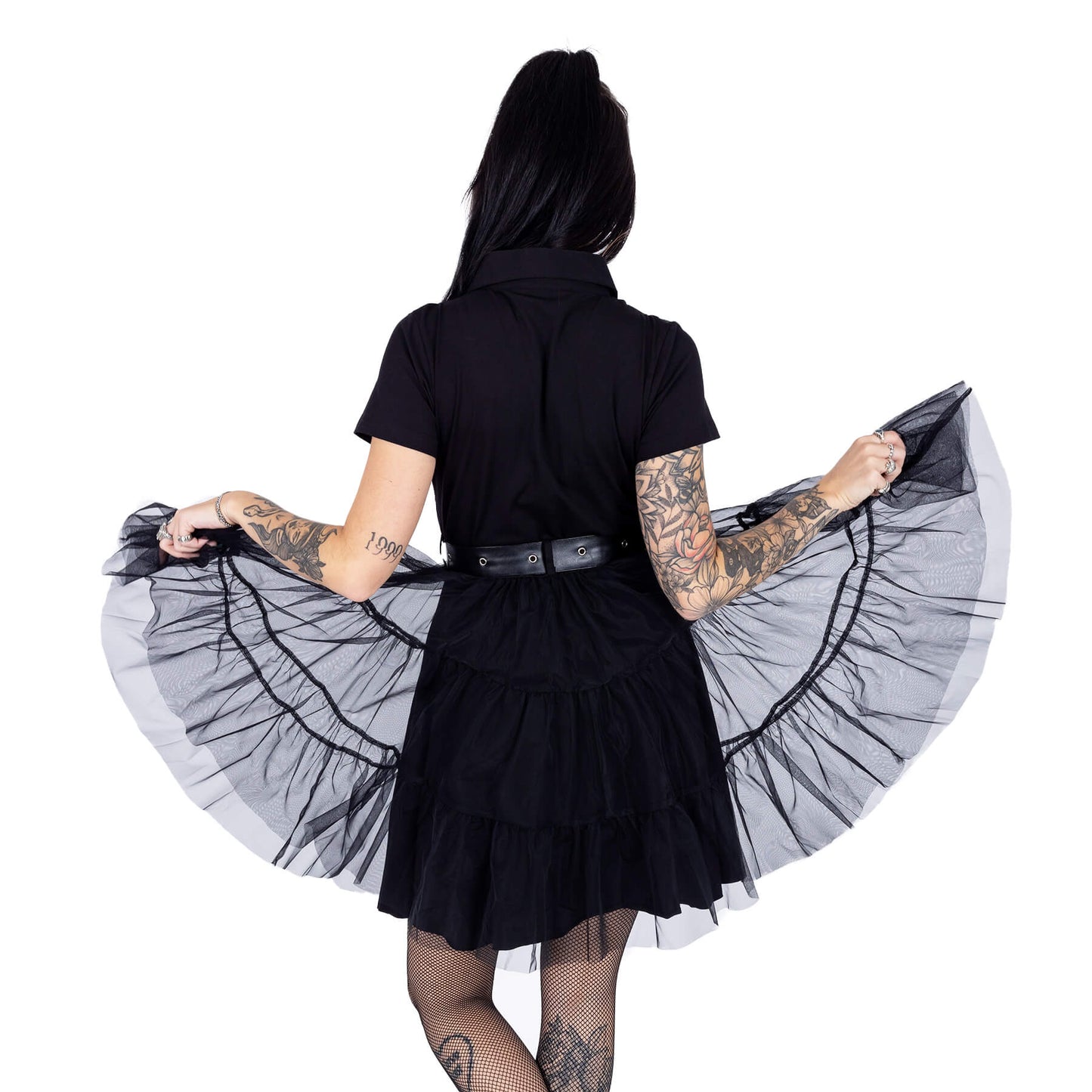 Vixxsin Raven Tutu Shirt Dress