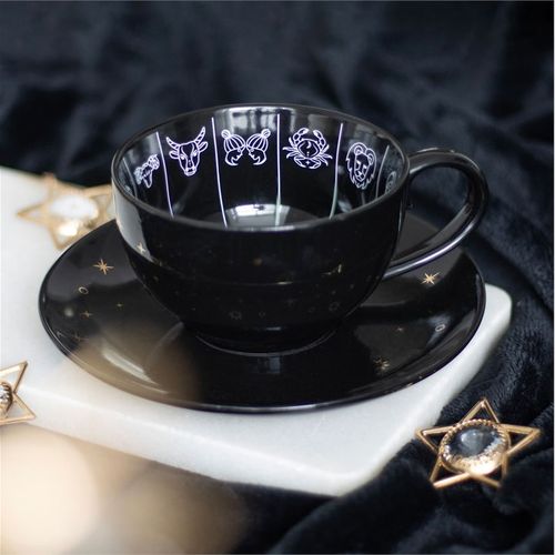 Astrology Fortune Telling Teacup with Saucer