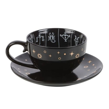 Astrology Fortune Telling Teacup with Saucer