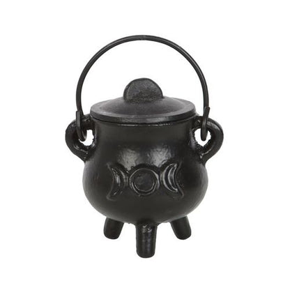 7.5cm Cast Iron Cauldron with Triple Moon