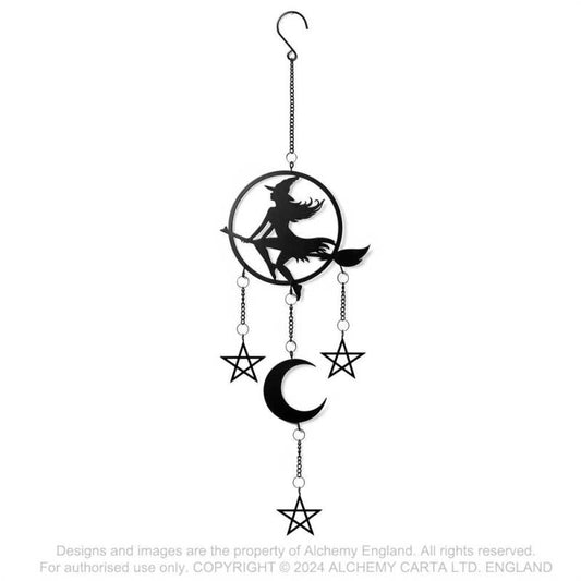 Alchemy Gothic Witch by Moonlight Hanging Decoration