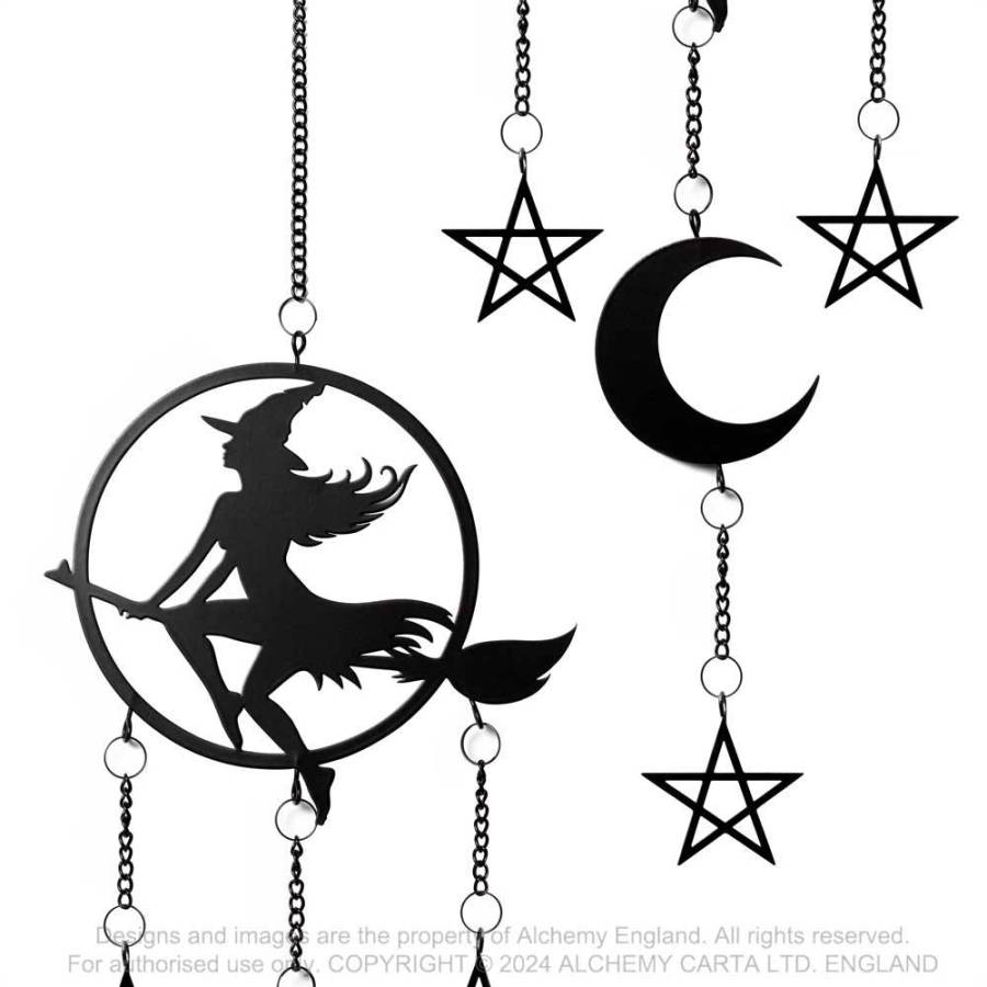 Alchemy Gothic Witch by Moonlight Hanging Decoration