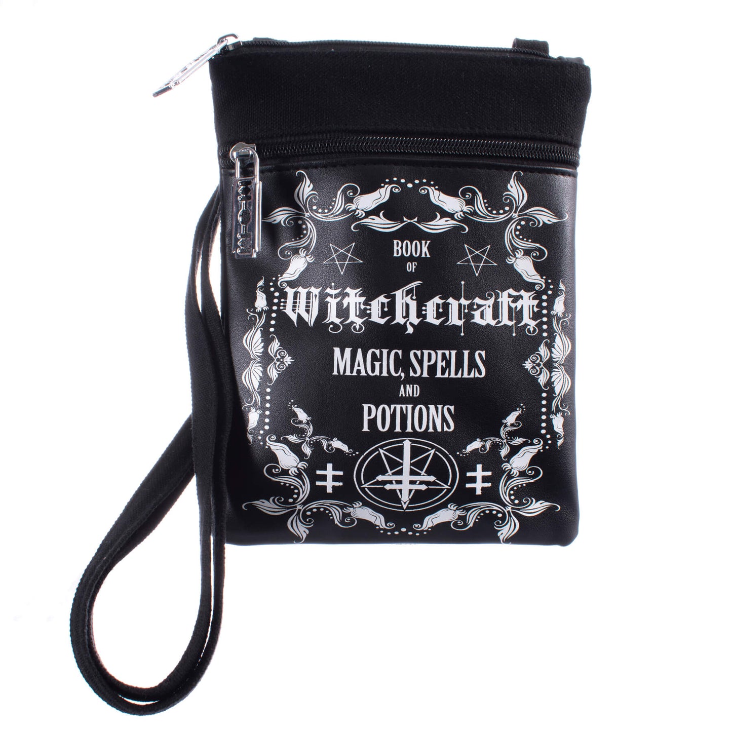 Heartless Witchcraft Shoulder Bag with Razor Blade Zip Pulls