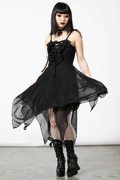 Killstar Anshee Lace Up Dress - Kate's Clothing