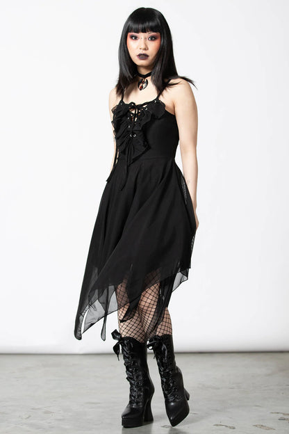 Killstar Anshee Lace Up Dress - Kate's Clothing