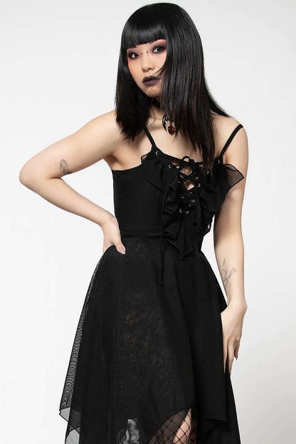 Killstar Anshee Lace Up Dress - Kate's Clothing