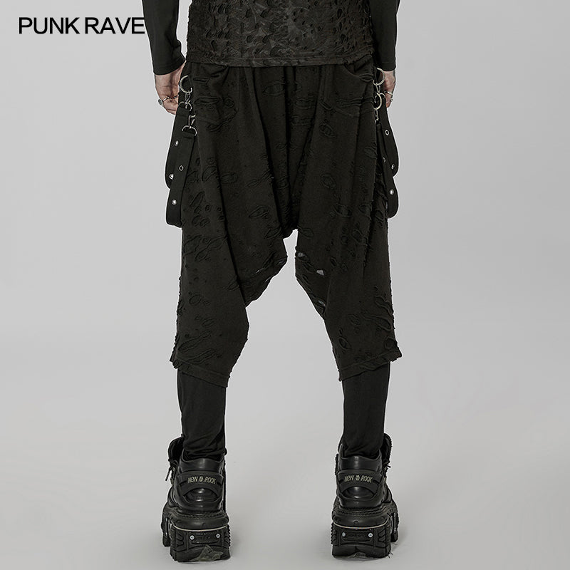 Destroyer Black Trousers - Punk Rave | Fantasmagoria.shop