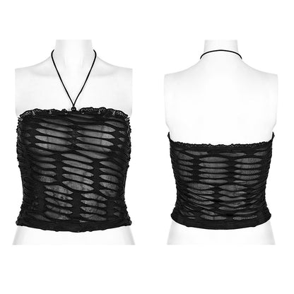 Punk Rave Laudine Top - Black - Kate's Clothing