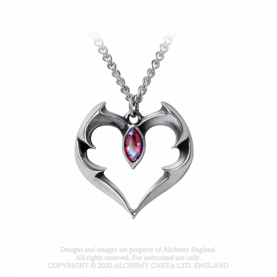 Alchemy Gothic Batheart - The Vampire's Kiss Pendant - Kate's Clothing