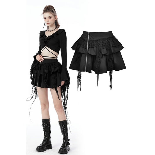 Dark In Love Widow Maker Mini Skirt - Kate's Clothing